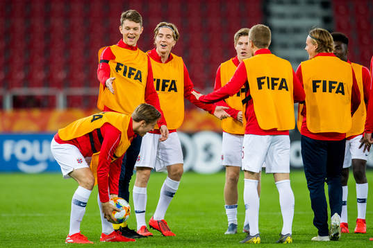Goalkeeper Erik Johannes Arnebrott and Kristian Thorstvedt