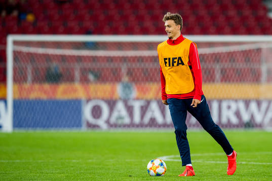 Emil Bohinen of Norway at half-time