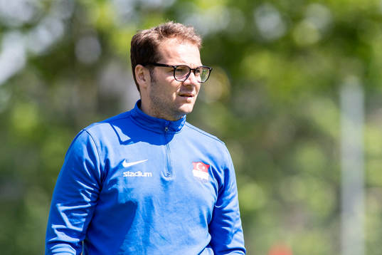 Press Birliks assisterande tränare Haris Saranovic