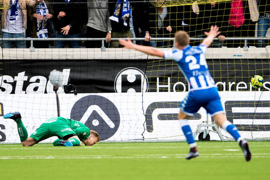 IFK Göteborgs Robin Söder (ej i bild) gör avgörande 1-2