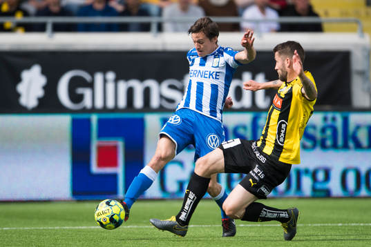 under fotbollsmatchen i Allsvenskan mellan Häcken och IFK