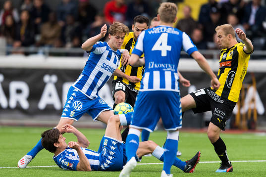 IFK Göteborgs August Erlingmark och Lasse Vibe