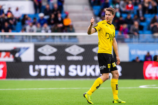 Kristoffer Ødemarksbakken of Lillestrøm celebrates