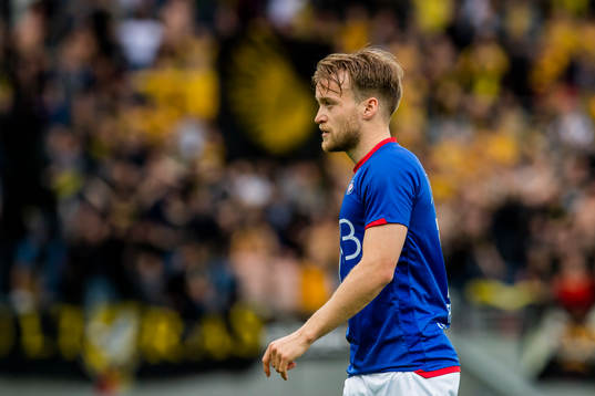 Bård Finne of Vålerenga looks dejected