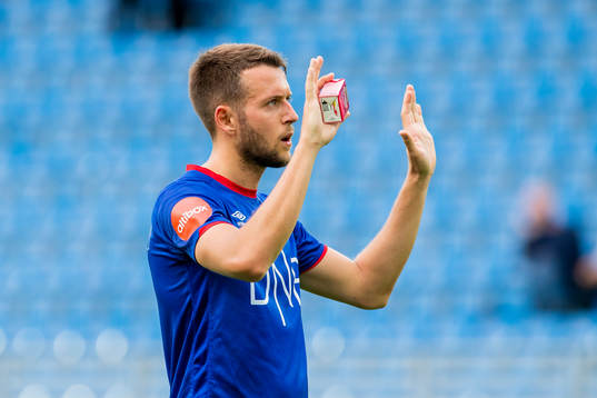 Jonatan Tollås Nation of Vålerenga of Lillestrøm looks