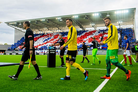 Daniel Alexander Pedersen, goalkeeper Marko Maric, and