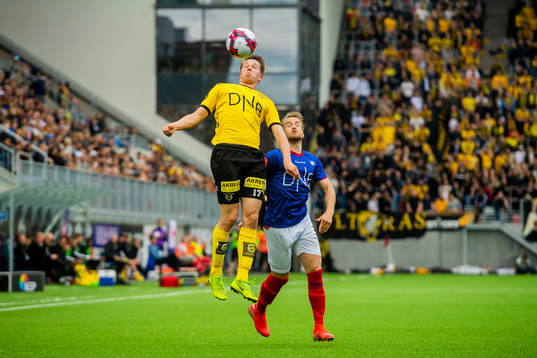 Kristoffer Ødemarksbakken of Lillestrøm and Bård Finne