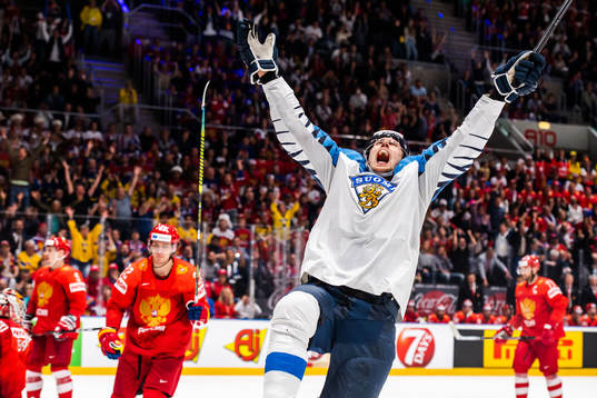 Marko Anttila of Finland celebrates