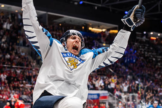 Marko Anttila of Finland celebrates