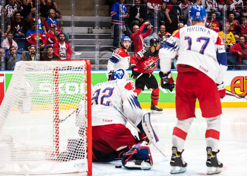 Darnell Nurse of Canada celebrates