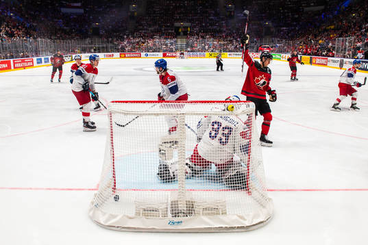 Kyle Turris of Canada celebrates