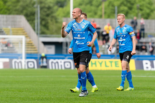 Halmstads Andreas Johansson jublar