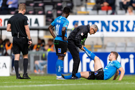 Halmstads Gabriel Gudmundsson med skada