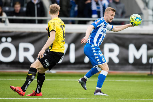 Häckens Gustav Berggren och IFK Göteborgs Sebastian