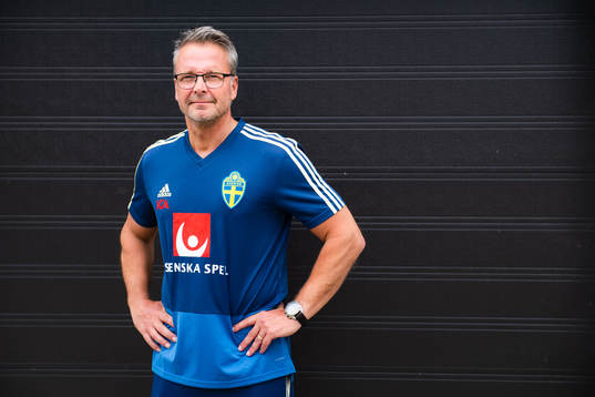 Tomas Håkansson, goalkeeper coach of Sweden  poses for a