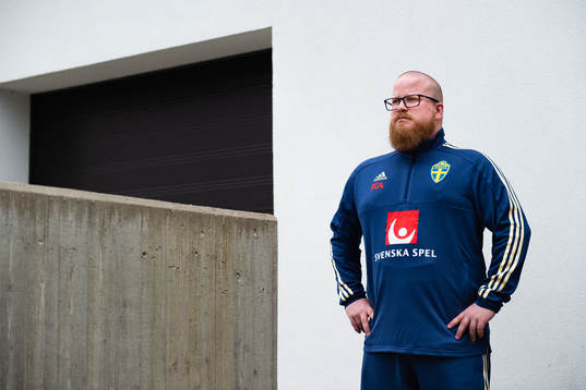Anders Eriksson, Match Analysist of Sweden  poses for a