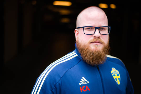 Anders Eriksson, Match Analysist of Sweden  poses for a