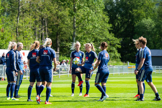 Players of Swedish women national football team