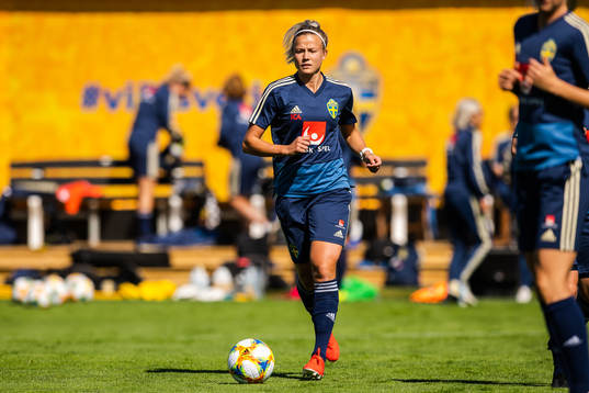 Hanna Glas of Swedish women national football team