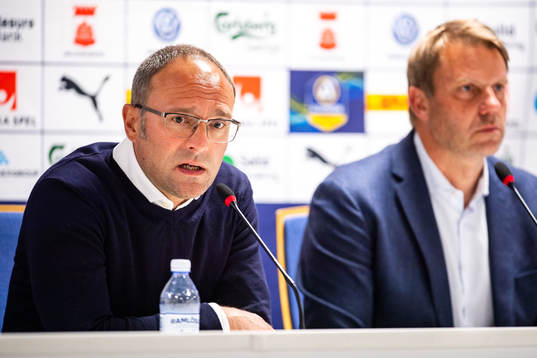 Helsingborgs tränare Per-Ola Ljung och Falkenbergs