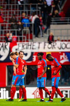 Helsingborgs spelare deppar