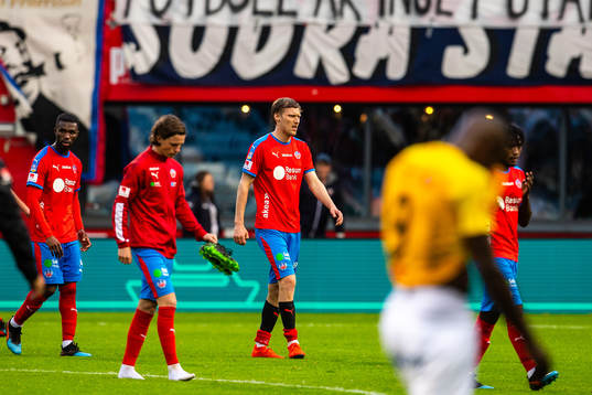 Helsingborgs Andri Bjarnason deppar