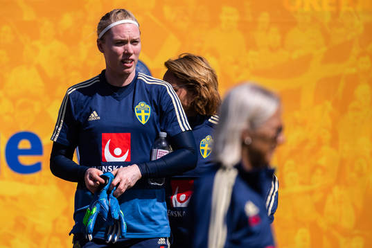 Goalkeeper Hedvig Lindahl of Swedish women national