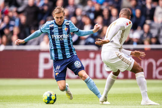 Djurgårdens Jonathan Ring och Östersunds Noah Sonko