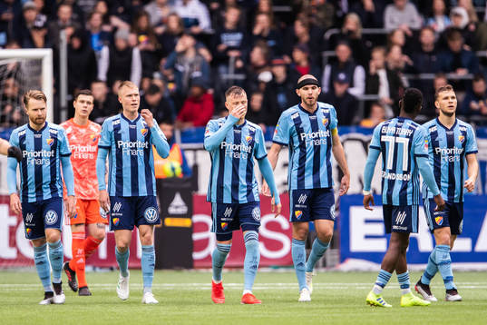 Djurgårdens spelare deppar