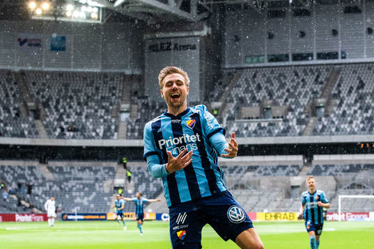 Djurgårdens Jonathan Ring jublar