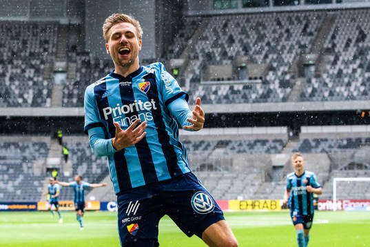 Djurgårdens Jonathan Ring jublar