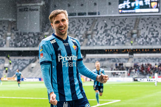 Djurgårdens Jonathan Ring jublar