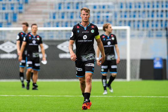 Kent Håvard Eriksen of Sandnes Ulf looks dejected