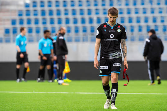 Axel Kryger of Sandnes Ulf looks dejected