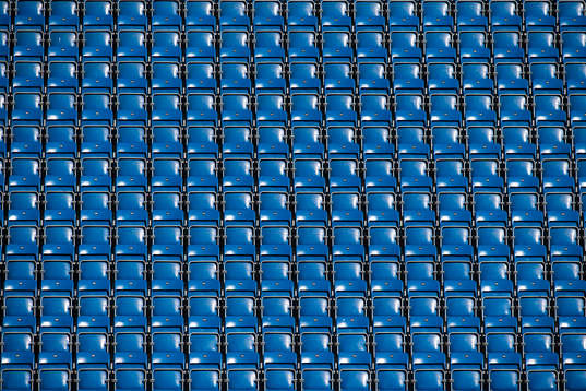 Empty seats at Intility Arena