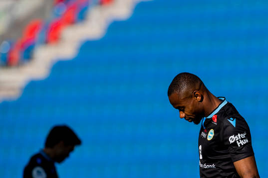 Kachi of Sandnes Ulf  looks dejected