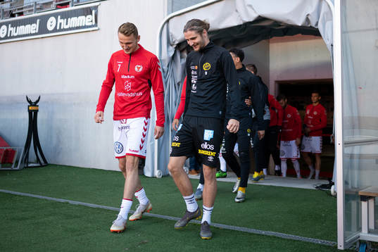 Elfsborgs Pawel Cibicki och Kalmars Piotr Johansson