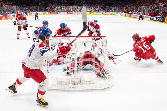 Ondrej Palat, Petr Zamorsky, Jan Rutta, Dmitrij Jaskin and