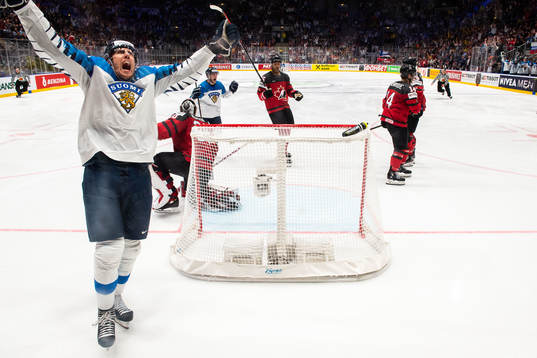 Marko Anttila of Finland celebrates