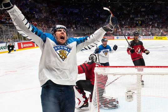 Marko Anttila of Finland celebrates
