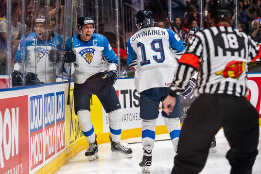 Marko Anttila of Finland celebrates