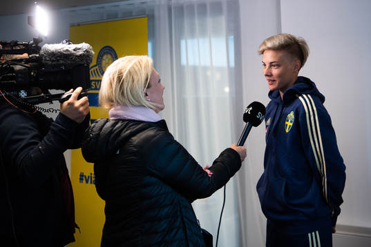 Lina Hurtig of Swedish women national football team