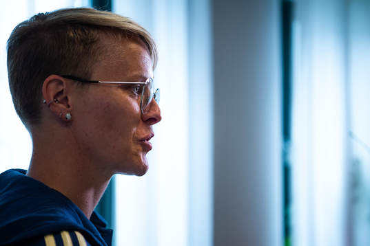 Nilla Fischer of Swedish women national football team