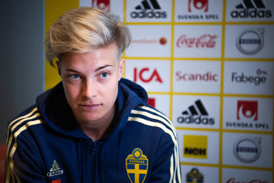 Lina Hurtig of Swedish women national football team