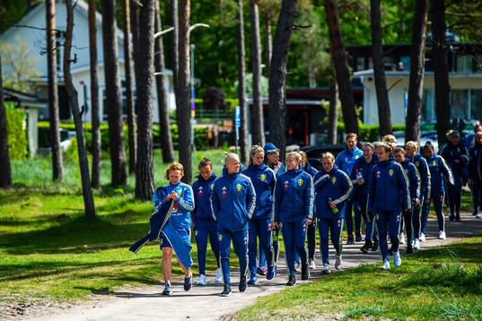 Players and Staff of Swedish women national football team