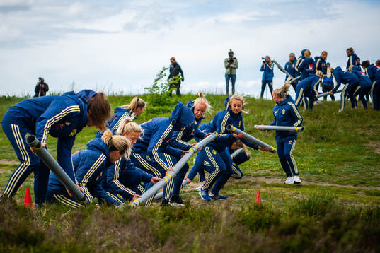 Players of Swedish women national football team