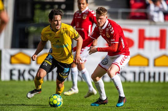 Kalmars Rasmus Elm och Elfsborgs Stefan Ishizaki
