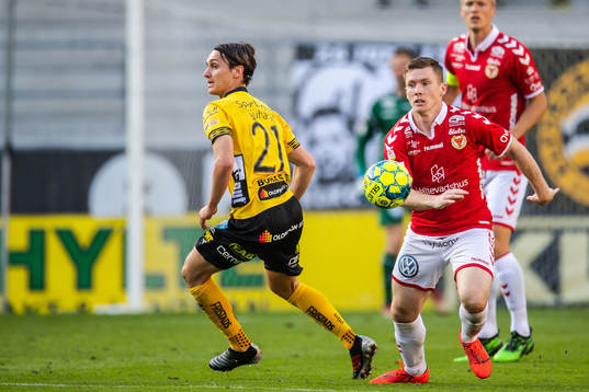 Elfsborgs Jonathan Levi och Kalmars Victor Agardius