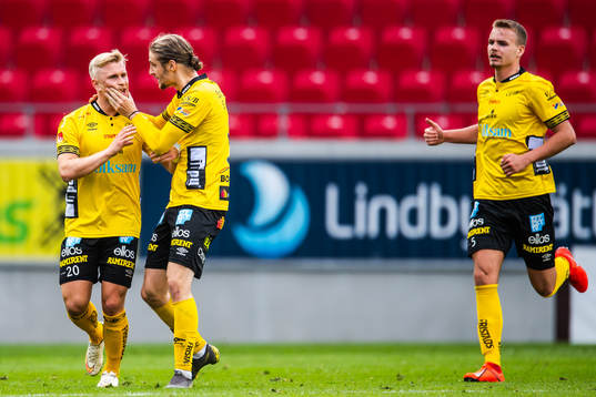 Elfsborgs Simon Strand, Pawel Cibicki och Gustav Henriksson