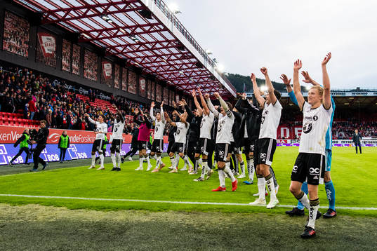 Players of Rosenborg celebrates